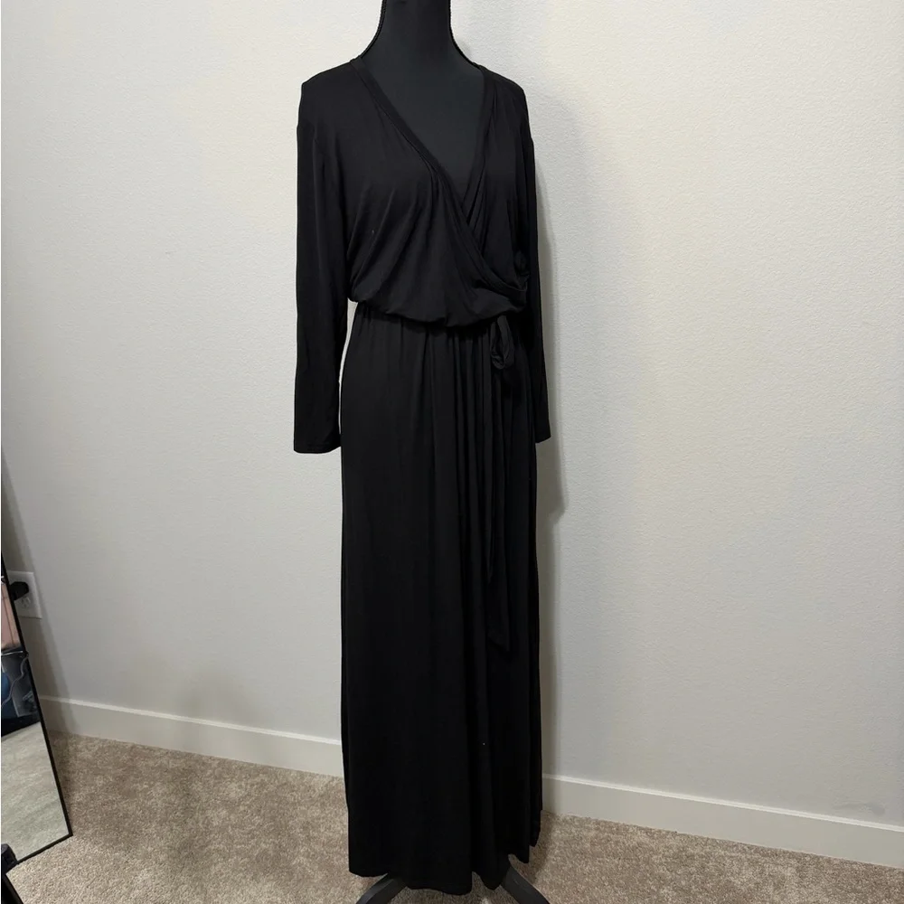 Black Long Sleeve Maxi Dress